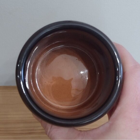 Vintage Weiningen Keramik Switzerland Small Crock Jar Hand Painted Fruit Plum 3" - Picture 5 of 7